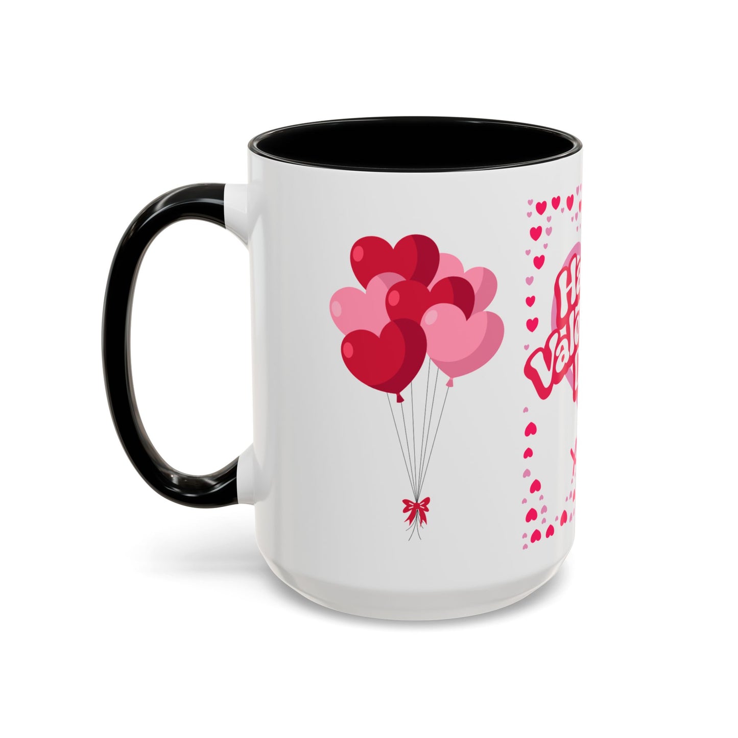 Happy Valentine’s Day Hearts Coffee Mug (11, 15oz)