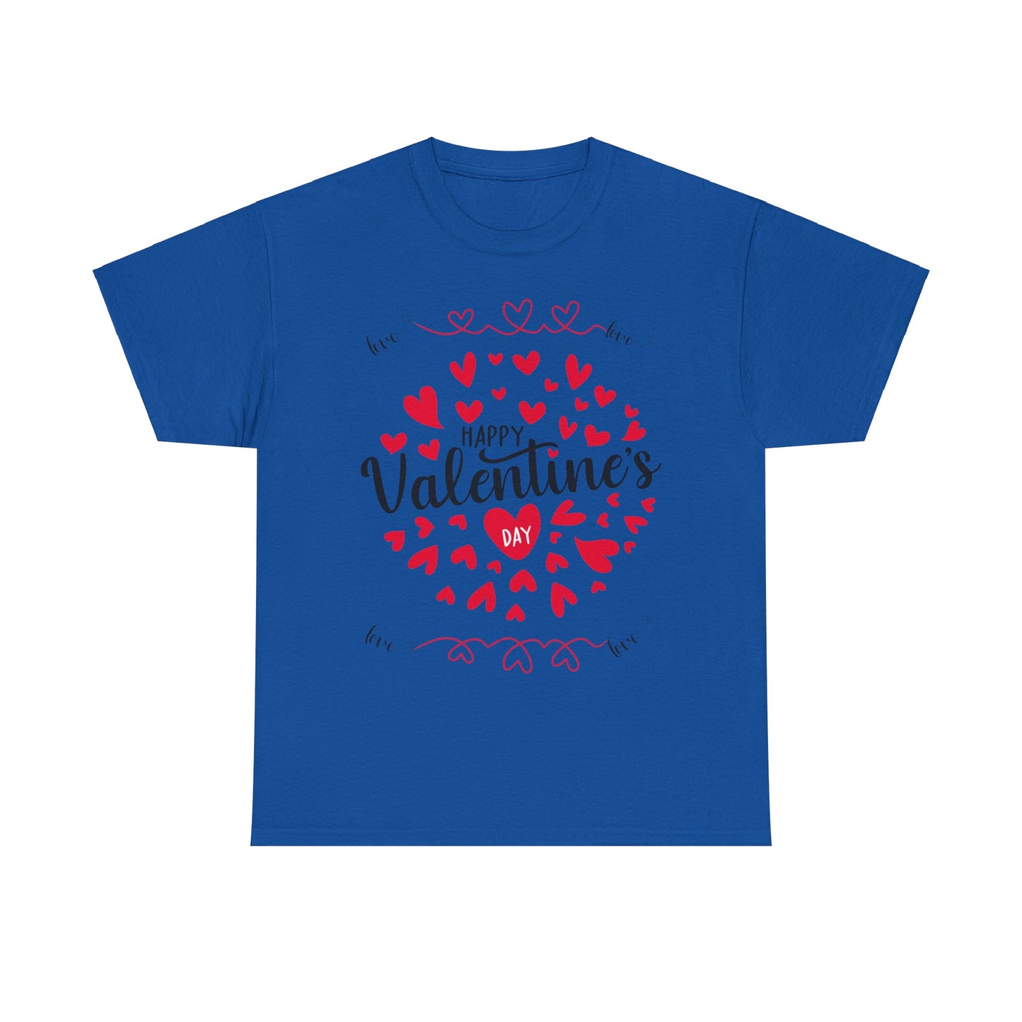 Happy Valentine’s Day Hearts Cotton Tee