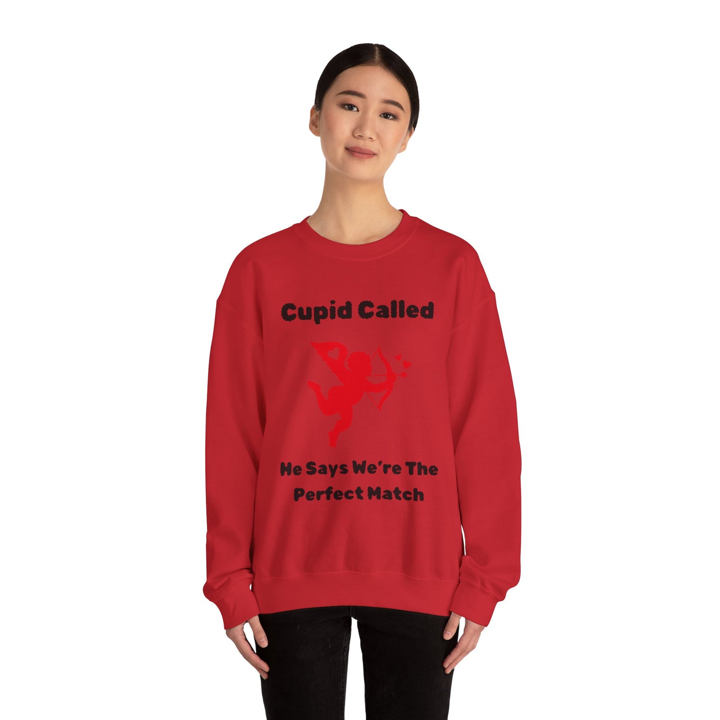 Cupid Called (red) Crewneck Sweatshirt