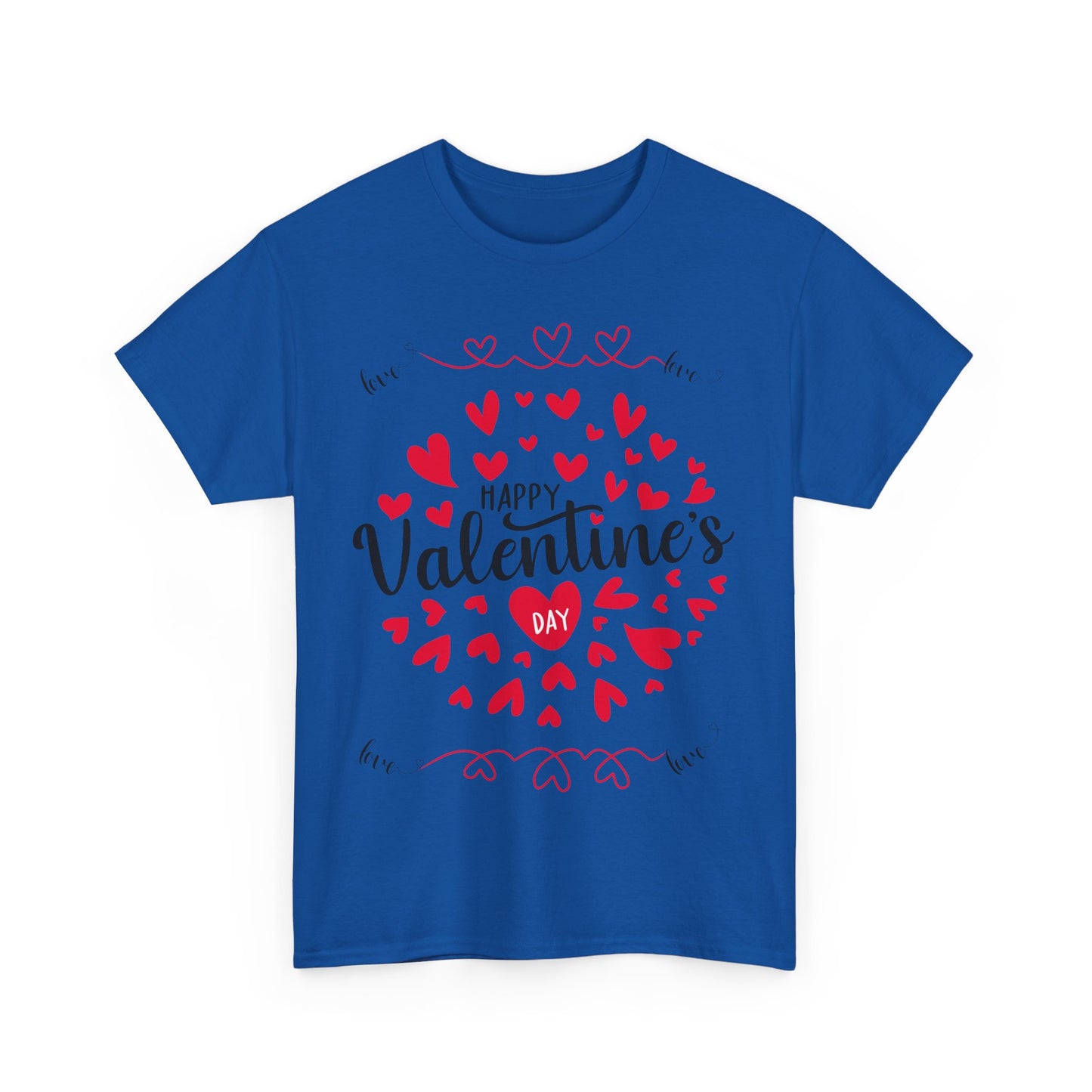 Happy Valentine’s Day Hearts Cotton Tee