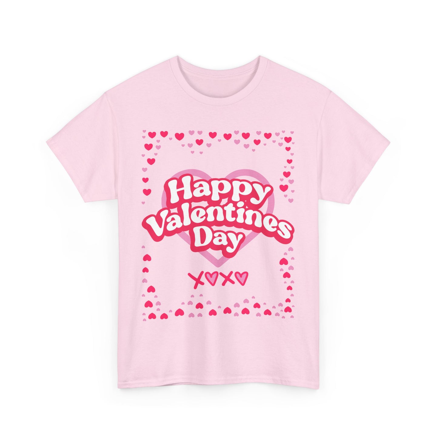 Happy Valentine’s Day Hearts Cotton Tee