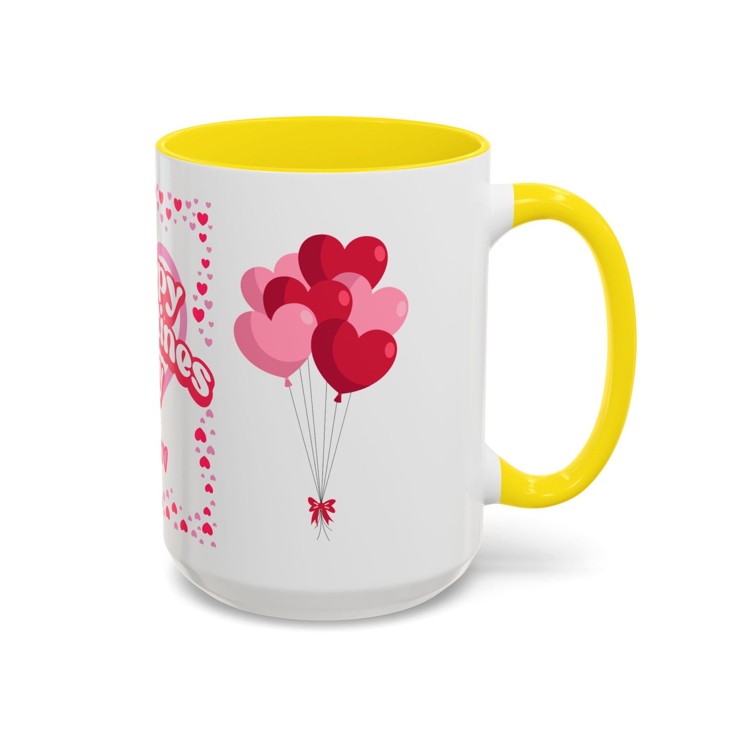 Happy Valentine’s Day Hearts Coffee Mug (11, 15oz)