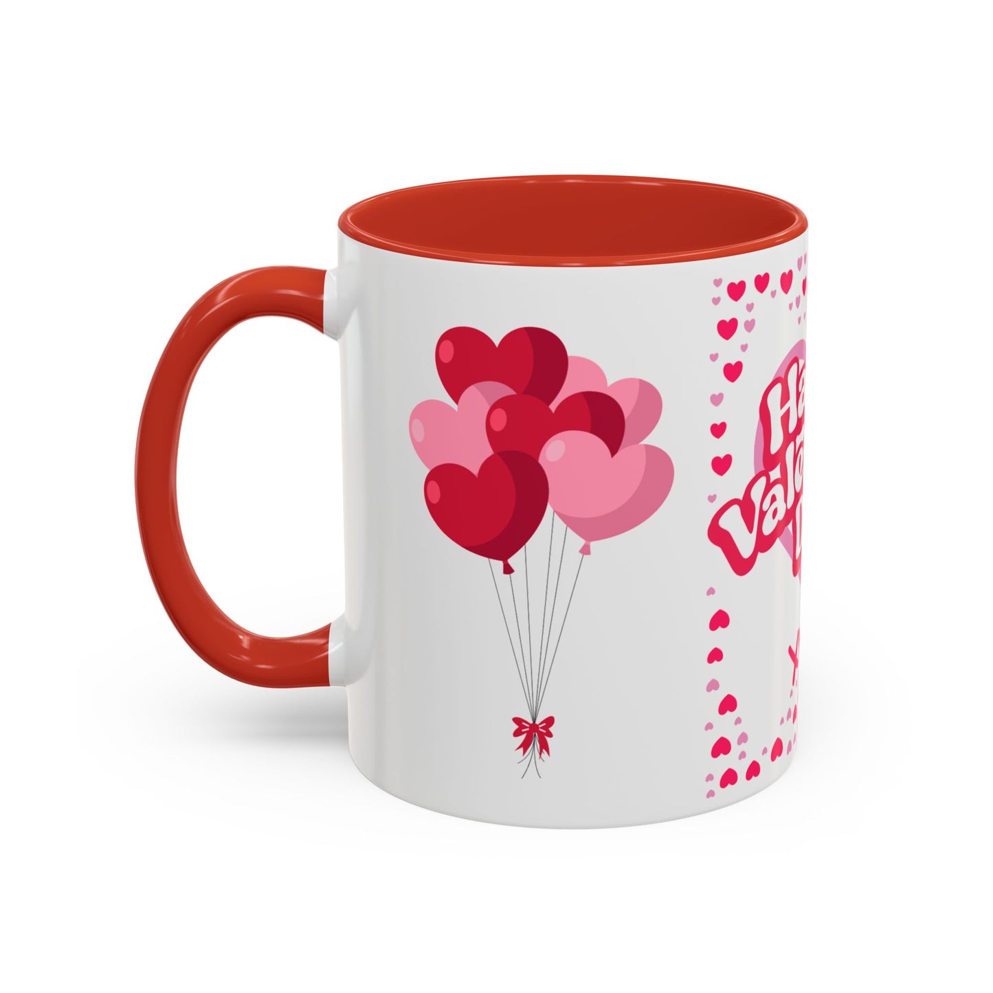 Happy Valentine’s Day Hearts Coffee Mug (11, 15oz)