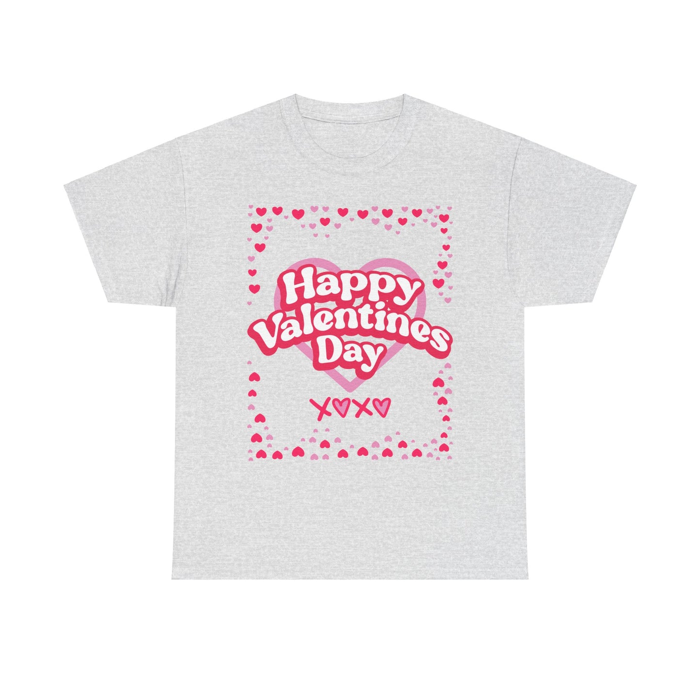 Happy Valentine’s Day Hearts Cotton Tee