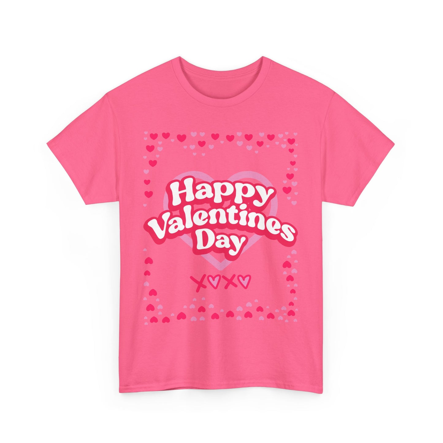 Happy Valentine’s Day Hearts Cotton Tee