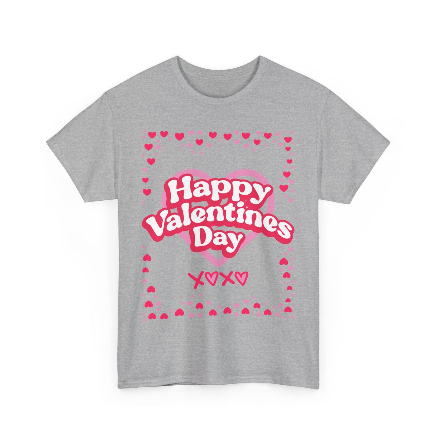 Happy Valentine’s Day Hearts Cotton Tee