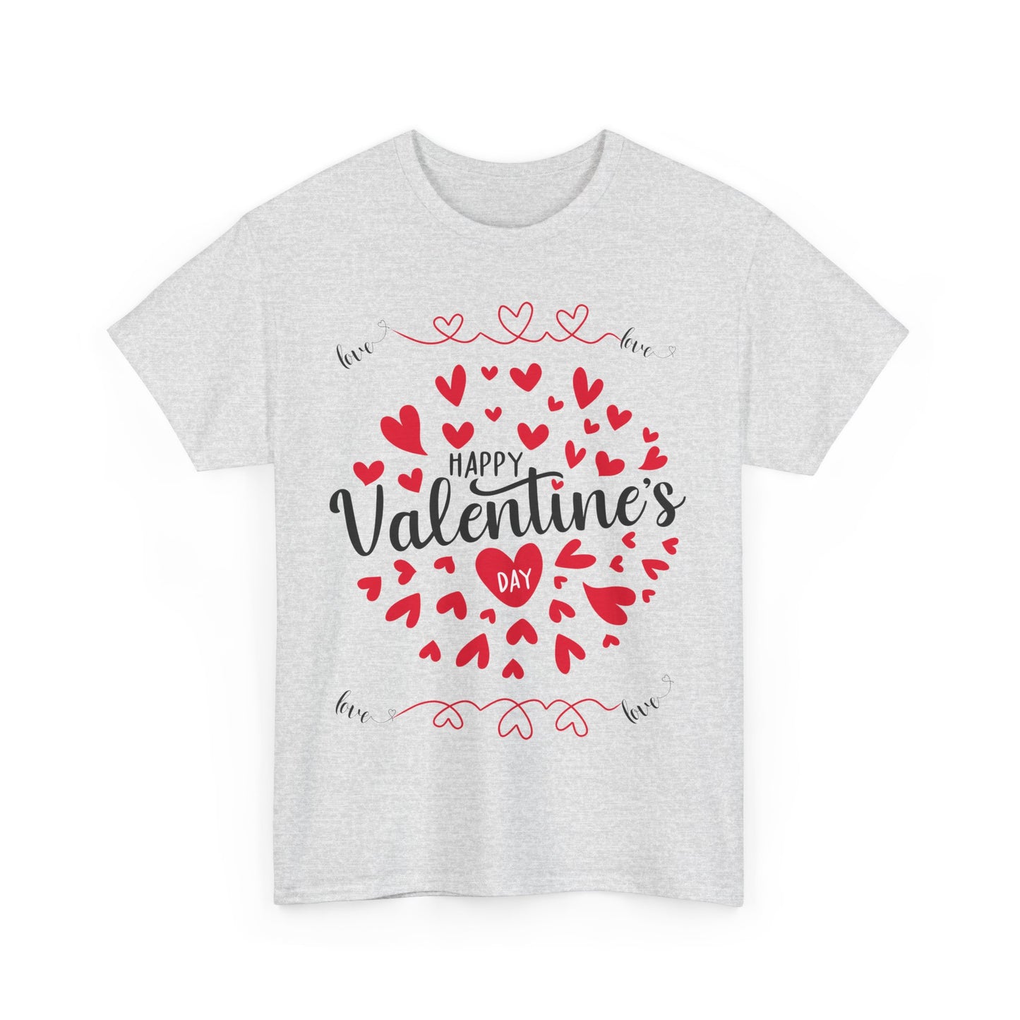 Happy Valentine’s Day Hearts Cotton Tee