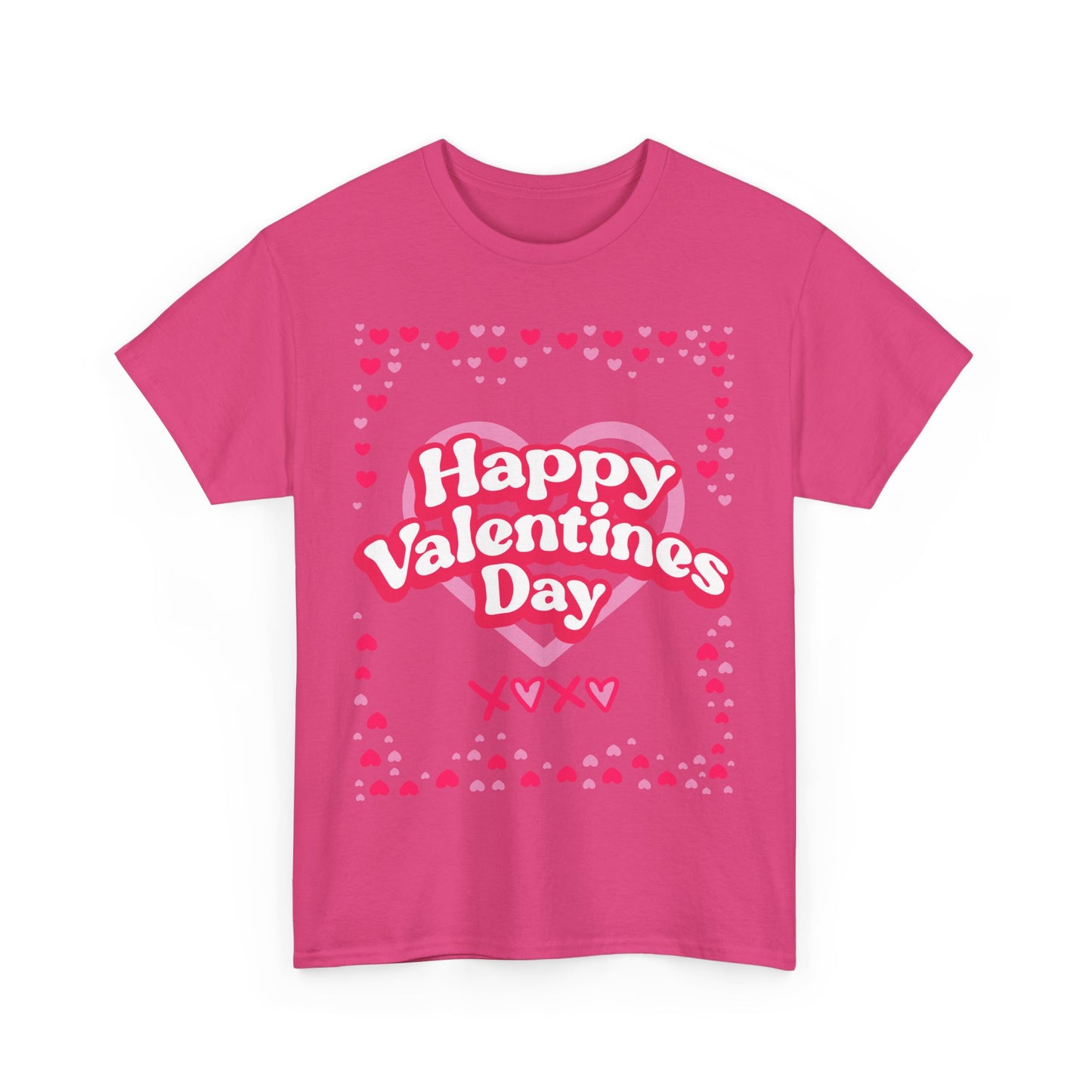 Happy Valentine’s Day Hearts Cotton Tee