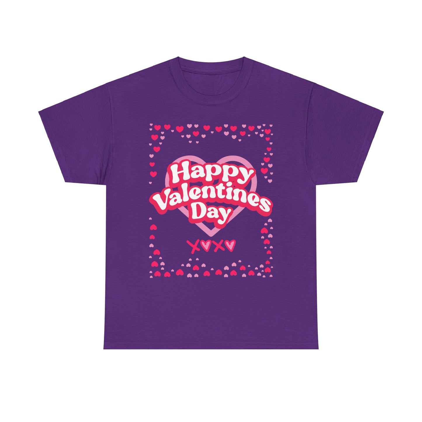 Happy Valentine’s Day Hearts Cotton Tee