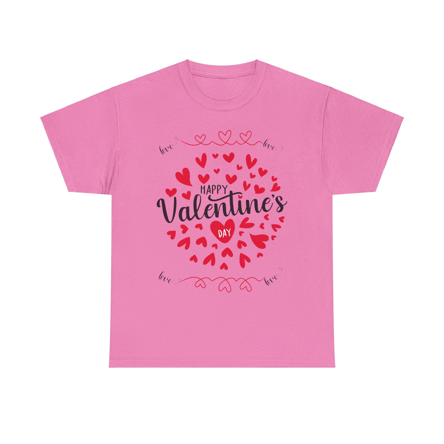 Happy Valentine’s Day Hearts Cotton Tee