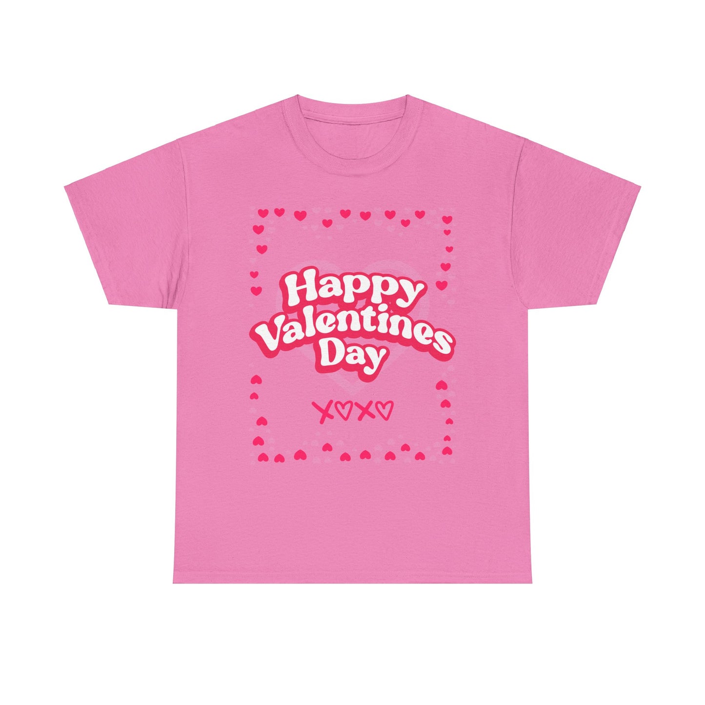 Happy Valentine’s Day Hearts Cotton Tee