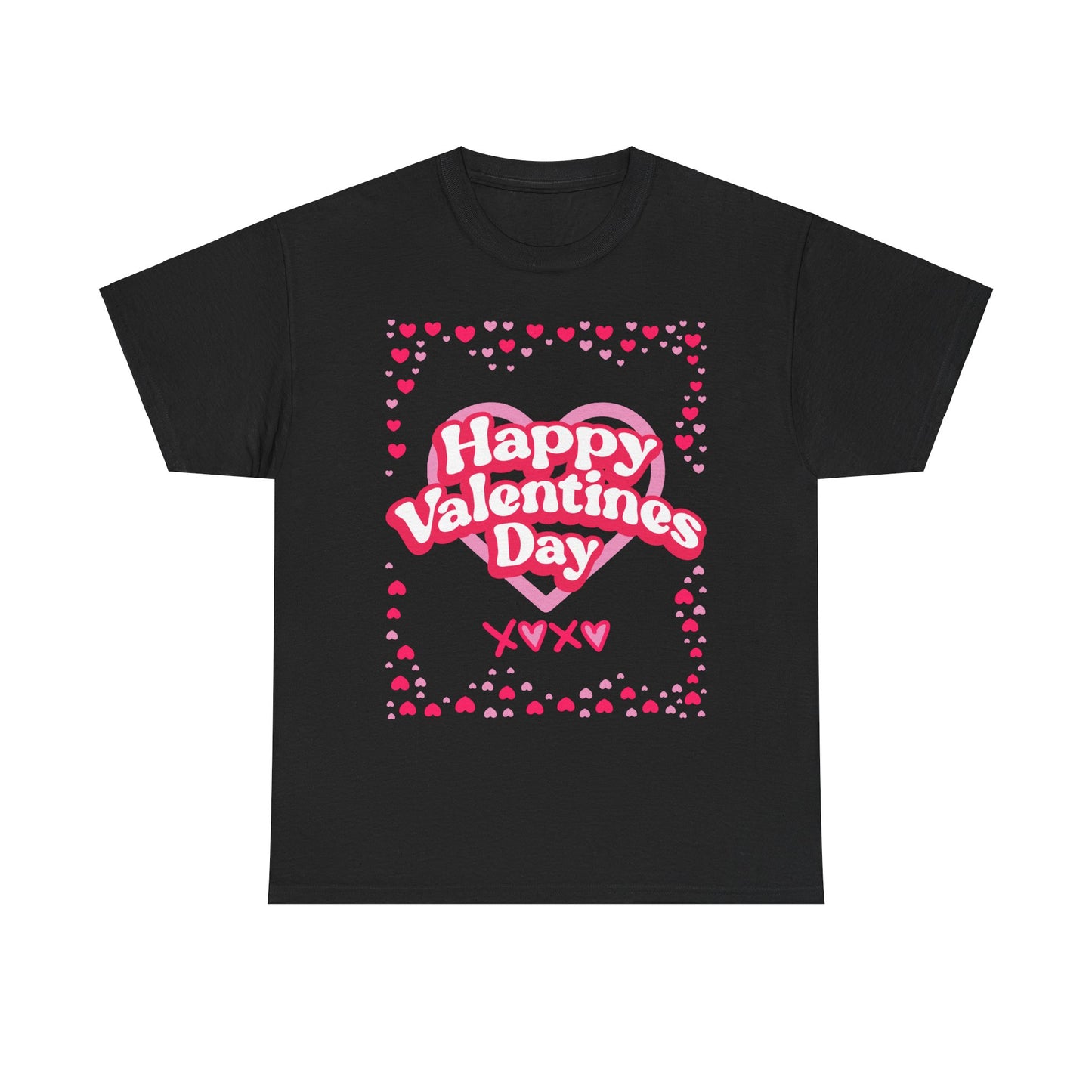 Happy Valentine’s Day Hearts Cotton Tee