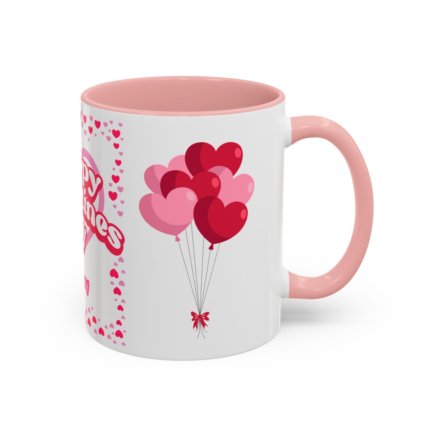 Happy Valentine’s Day Hearts Coffee Mug (11, 15oz)