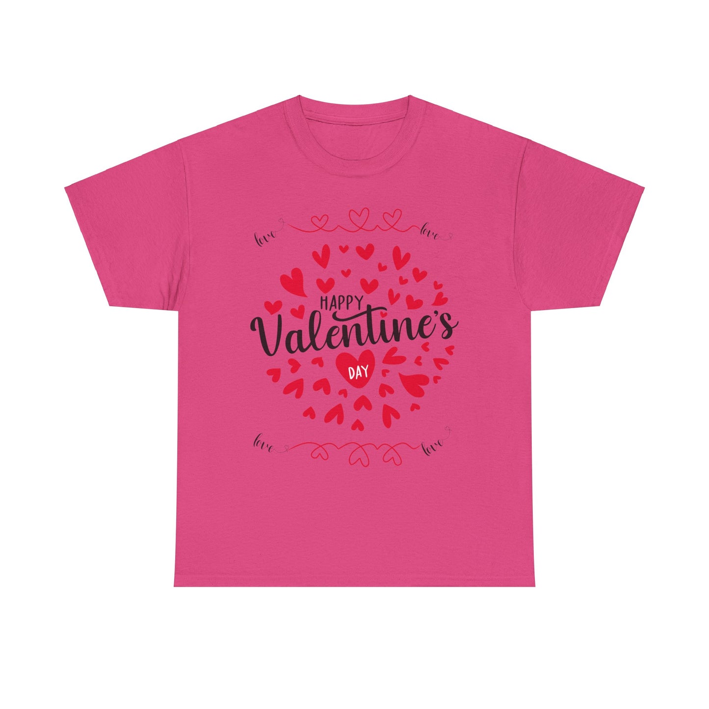 Happy Valentine’s Day Hearts Cotton Tee