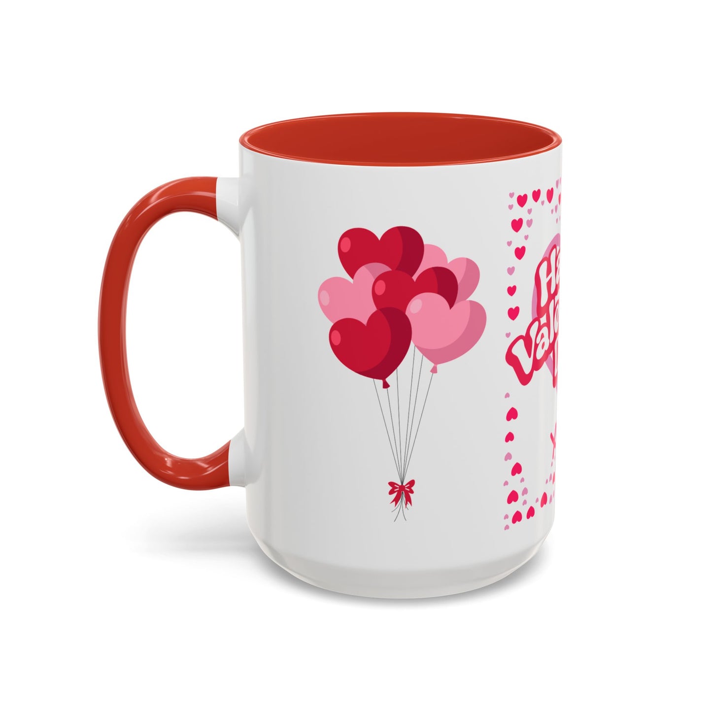 Happy Valentine’s Day Hearts Coffee Mug (11, 15oz)