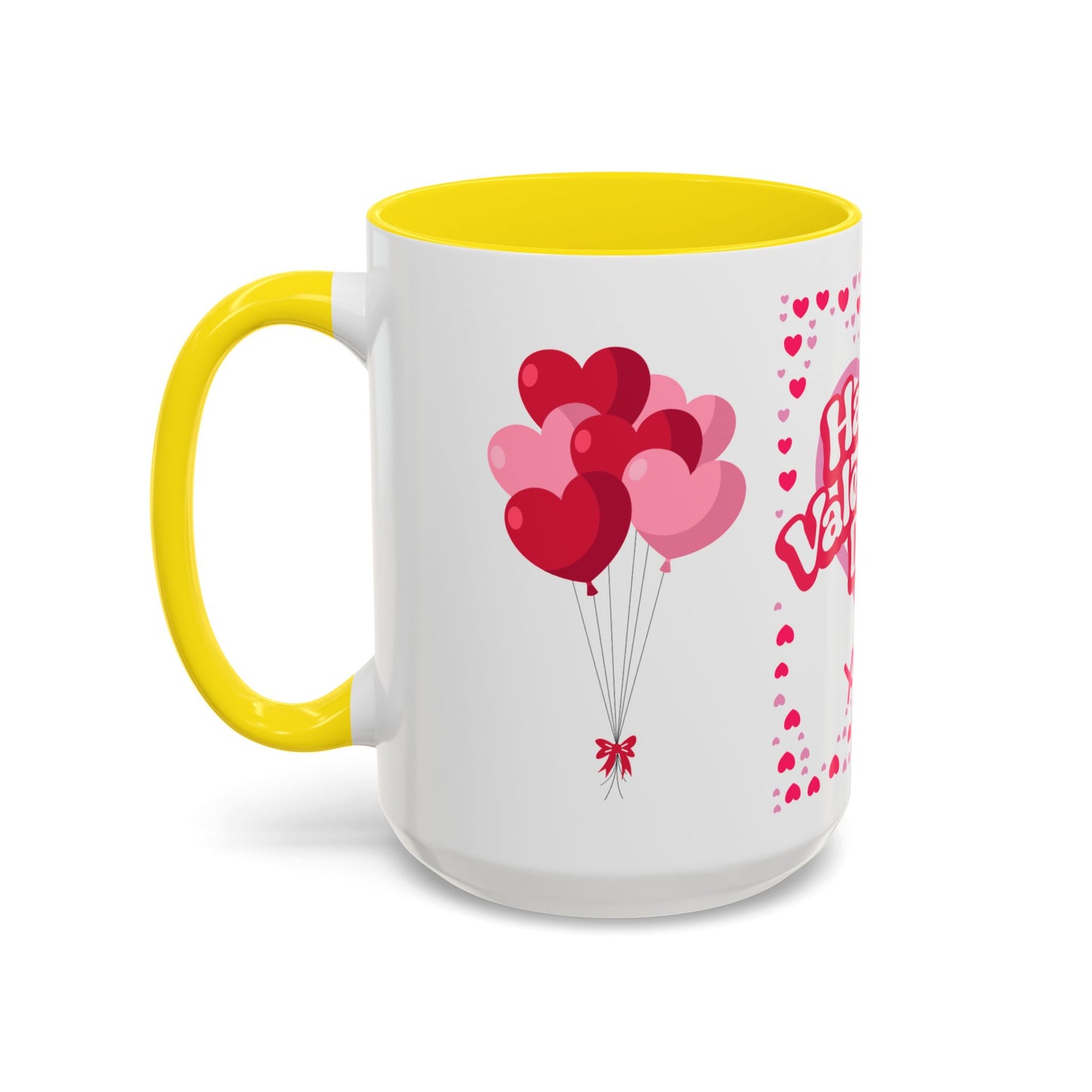 Happy Valentine’s Day Hearts Coffee Mug (11, 15oz)