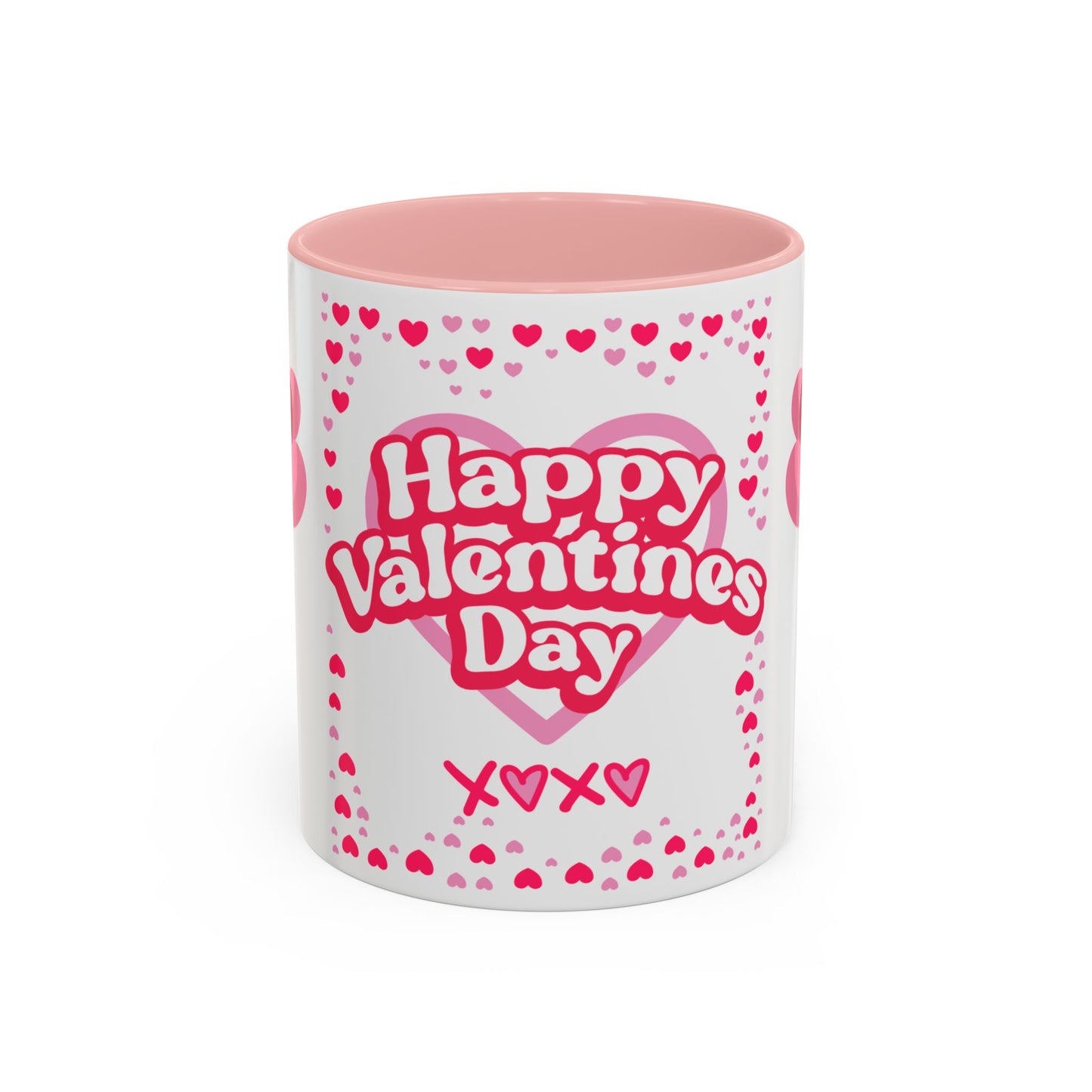 Happy Valentine’s Day Hearts Coffee Mug (11, 15oz)