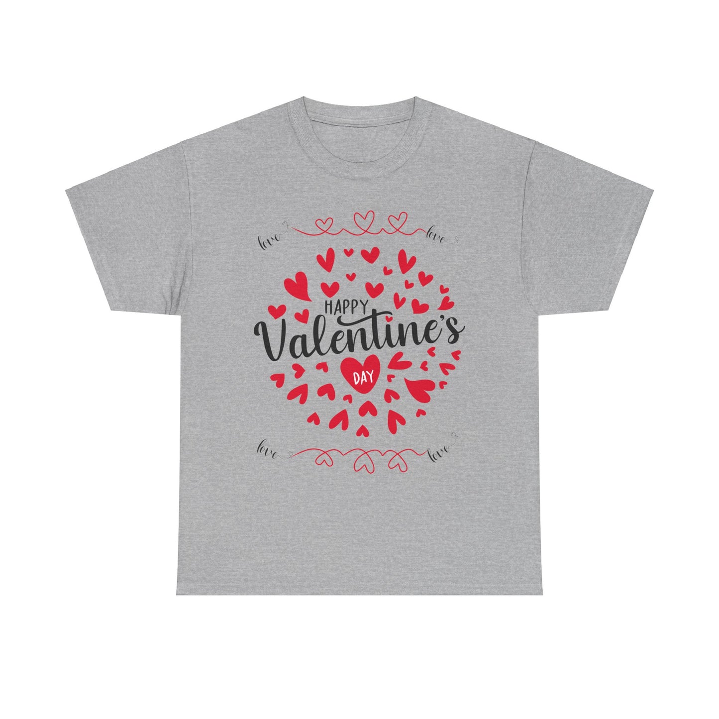 Happy Valentine’s Day Hearts Cotton Tee