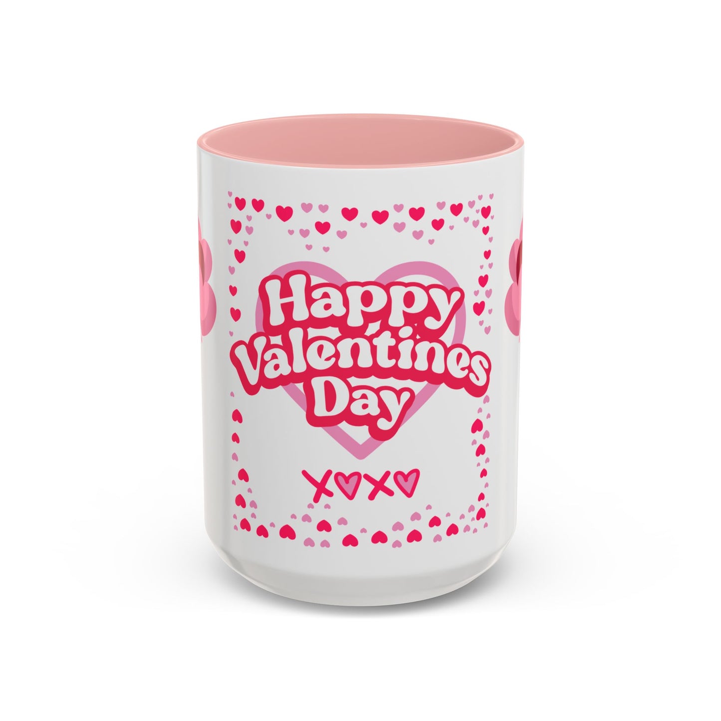 Happy Valentine’s Day Hearts Coffee Mug (11, 15oz)