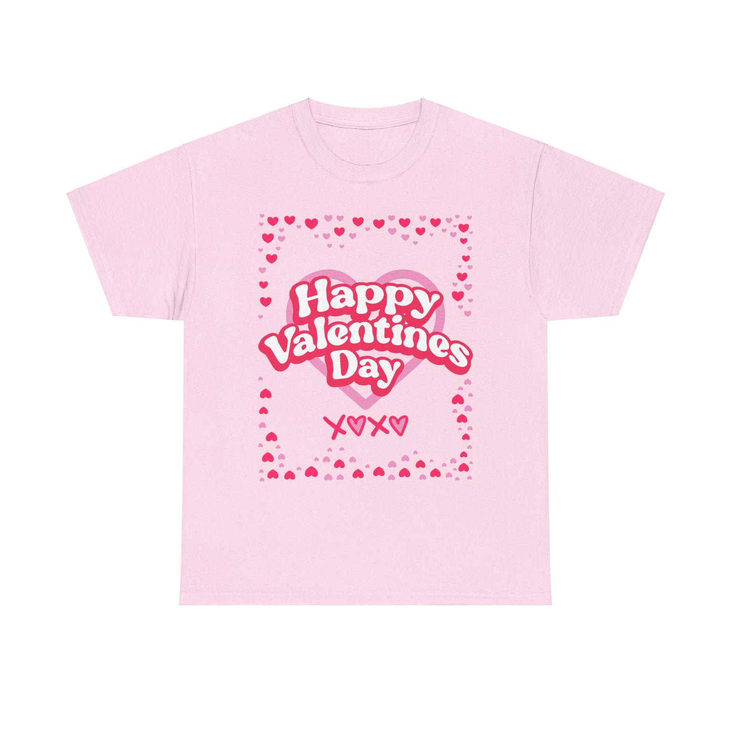 Happy Valentine’s Day Hearts Cotton Tee