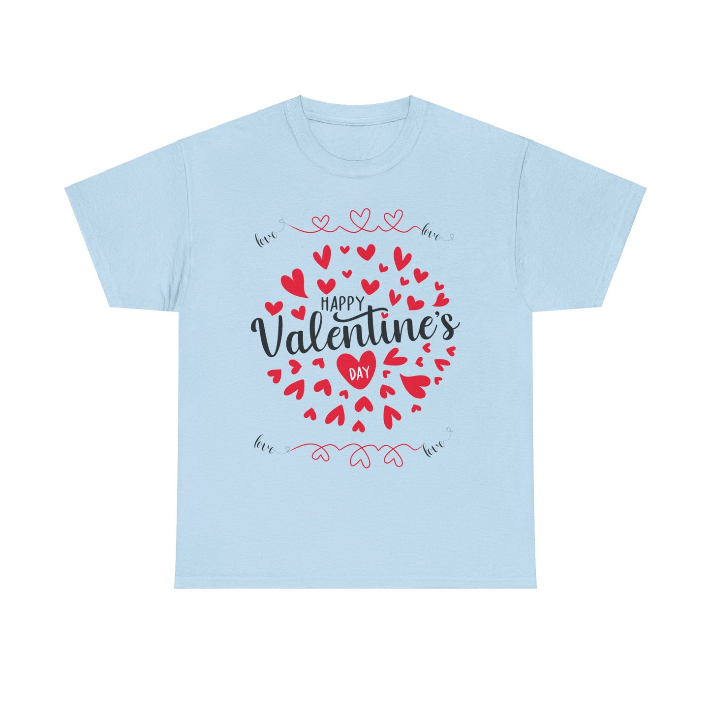 Happy Valentine’s Day Hearts Cotton Tee