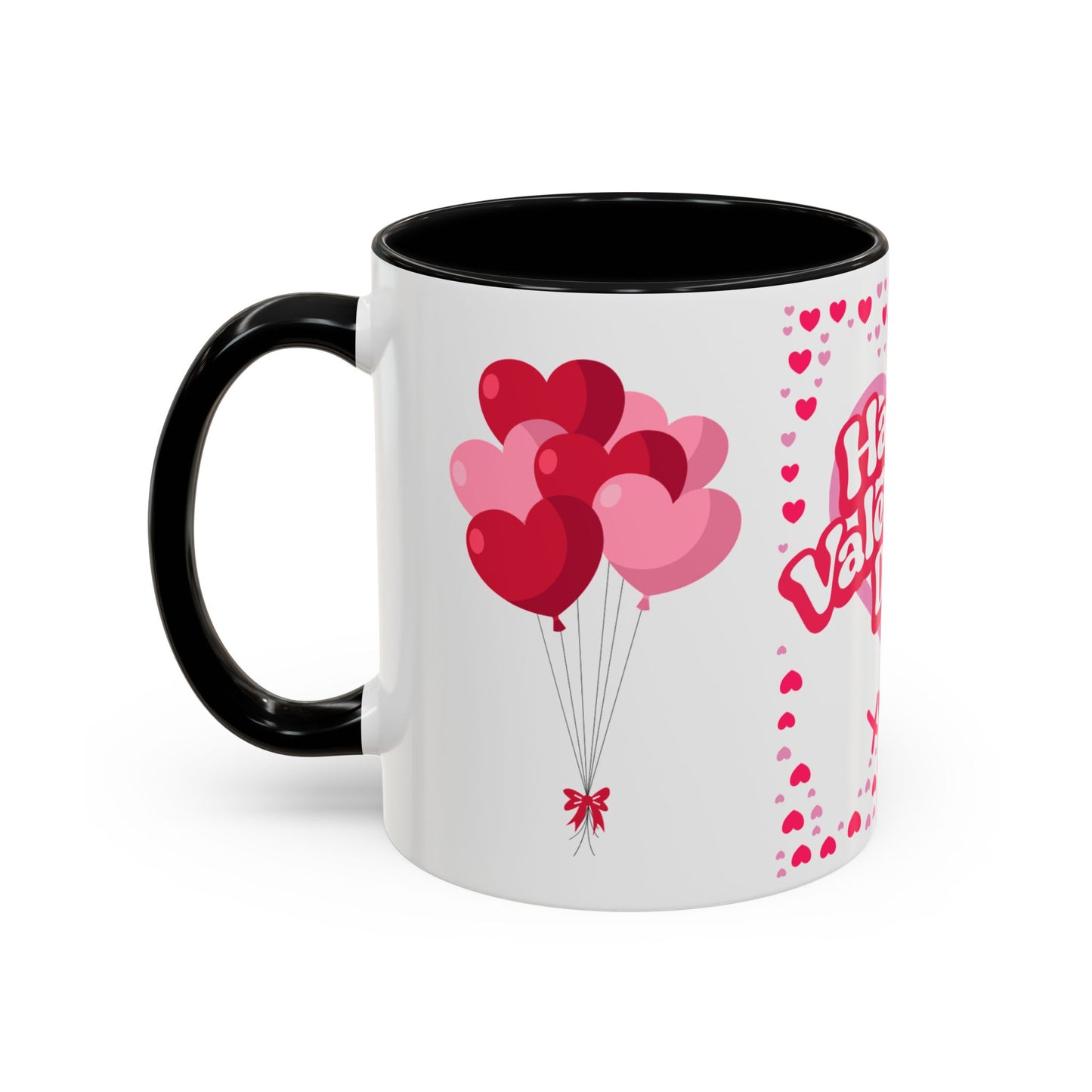 Happy Valentine’s Day Hearts Coffee Mug (11, 15oz)