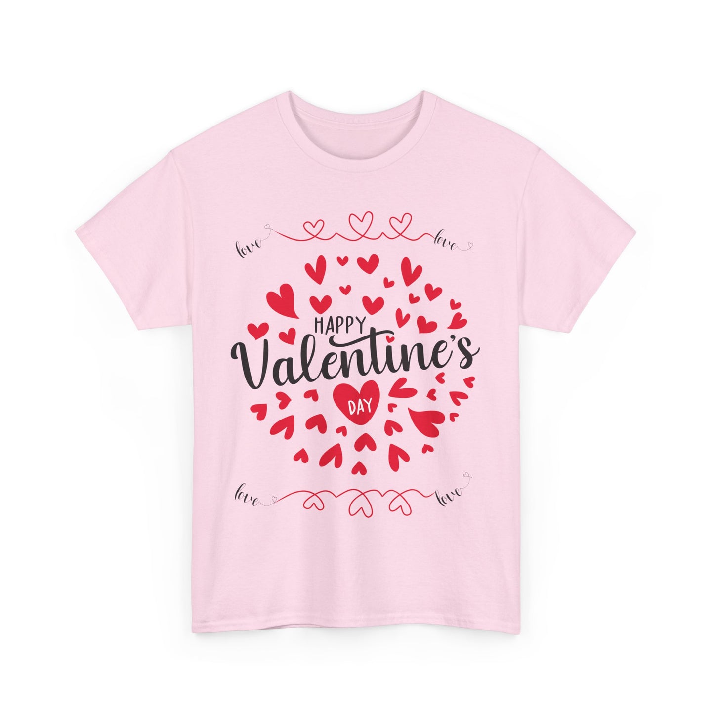 Happy Valentine’s Day Hearts Cotton Tee