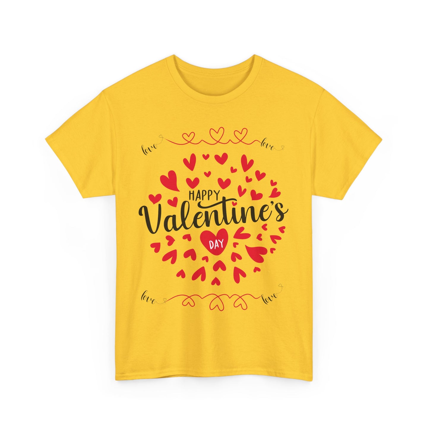 Happy Valentine’s Day Hearts Cotton Tee