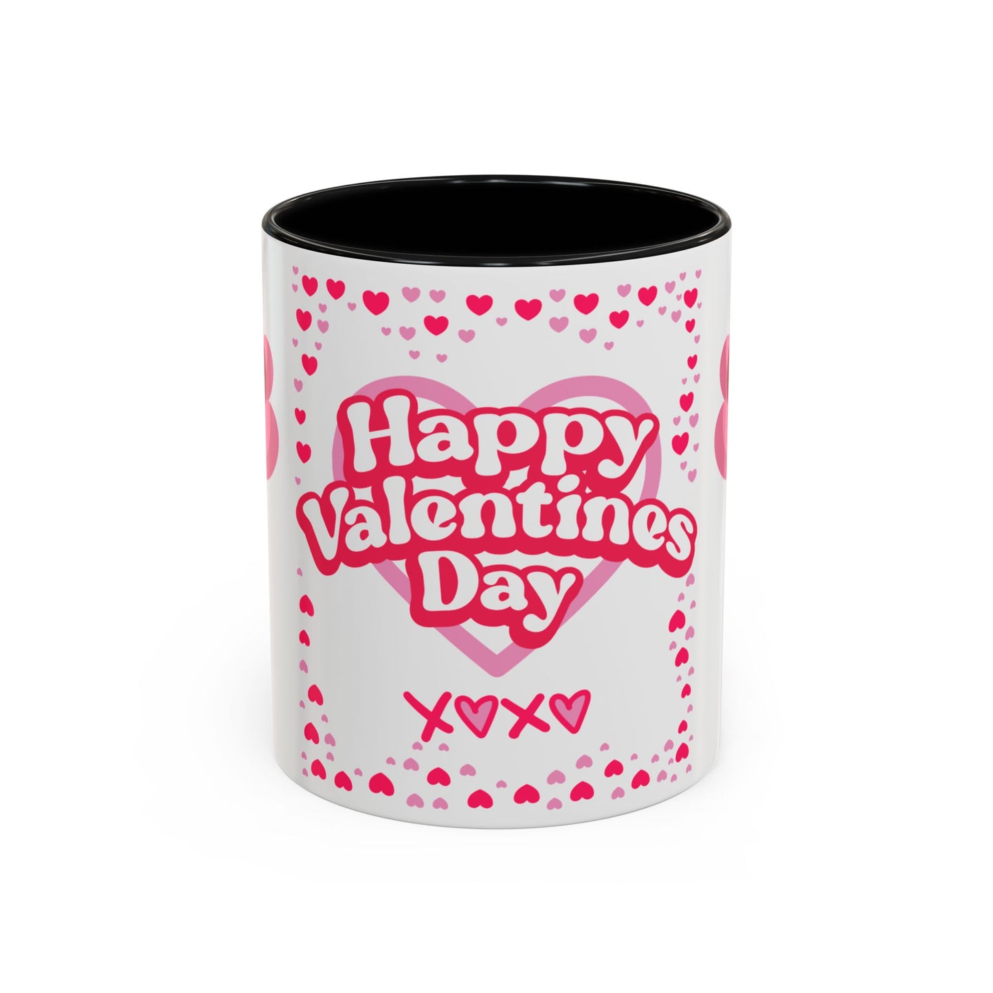 Happy Valentine’s Day Hearts Coffee Mug (11, 15oz)