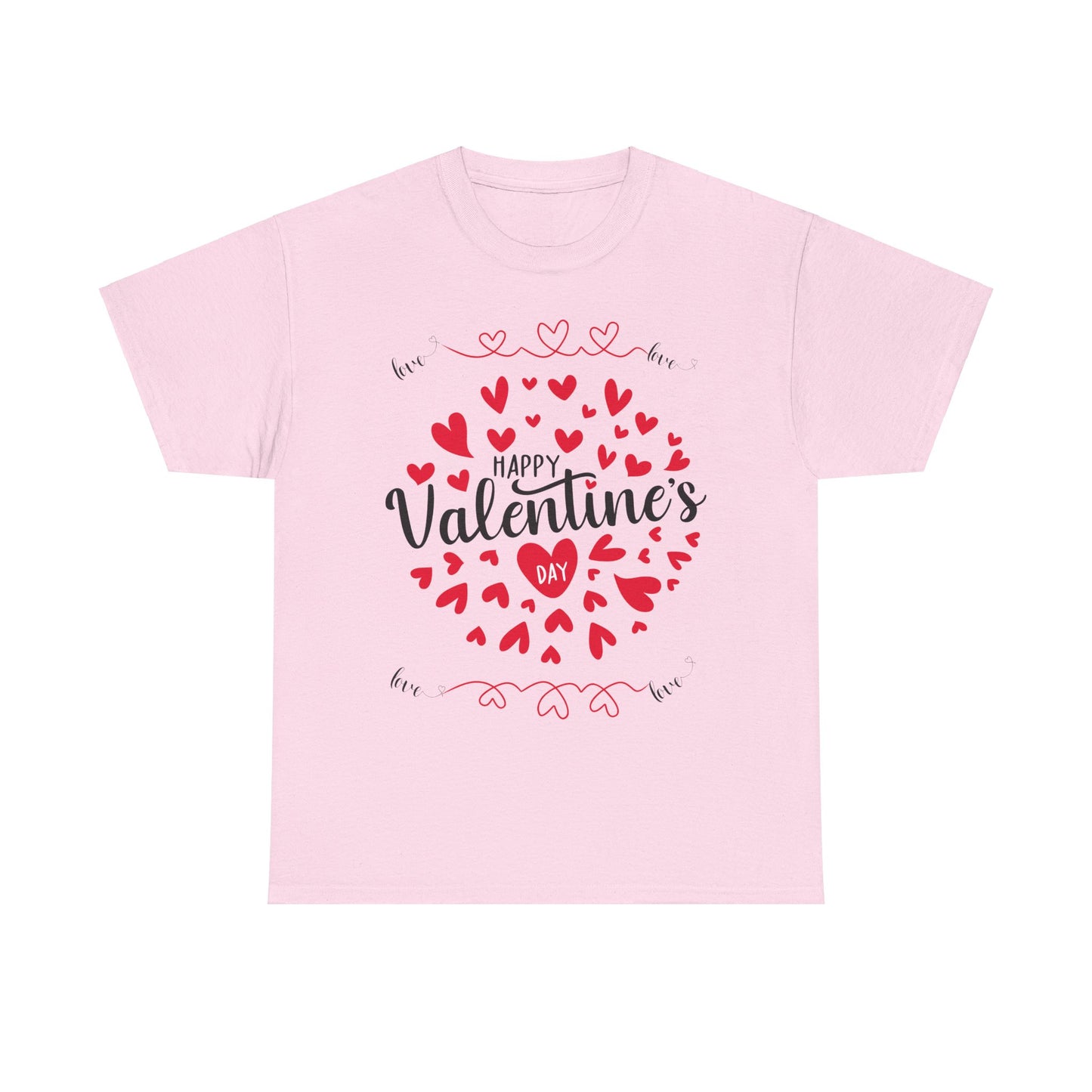 Happy Valentine’s Day Hearts Cotton Tee