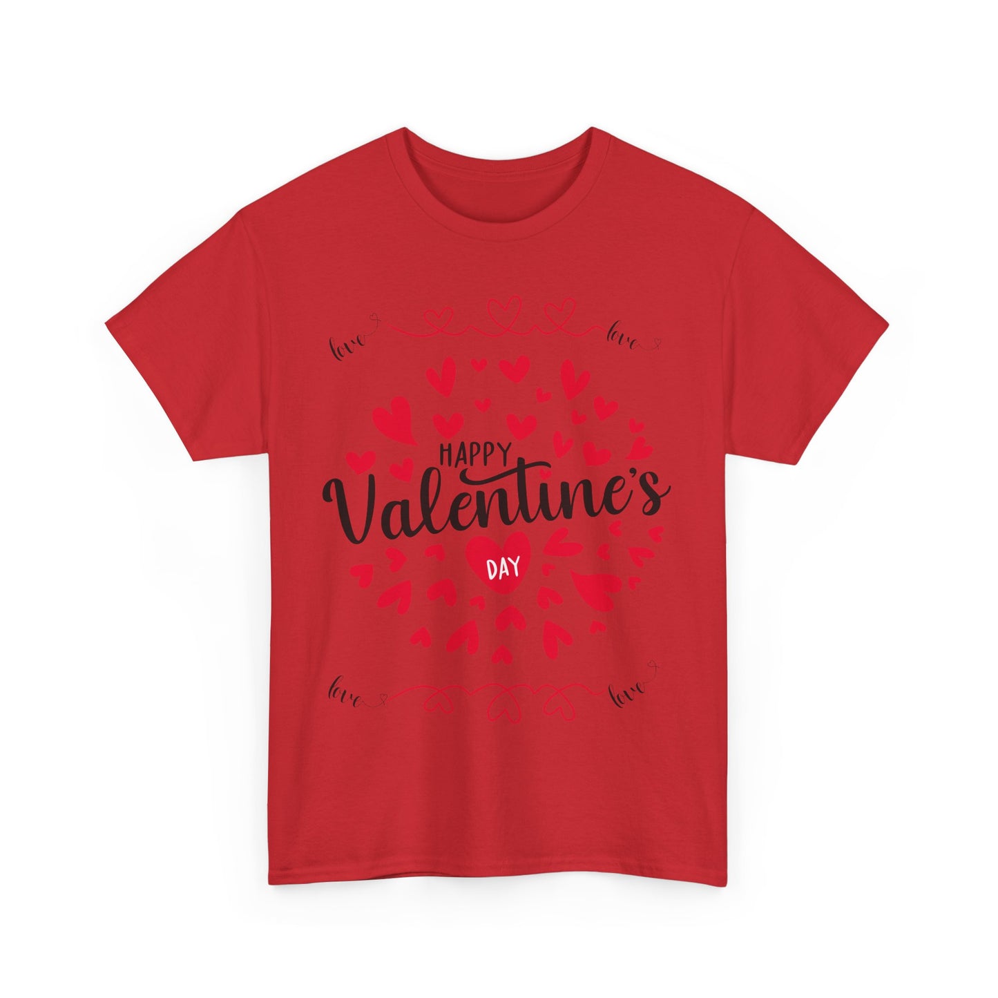 Happy Valentine’s Day Hearts Cotton Tee