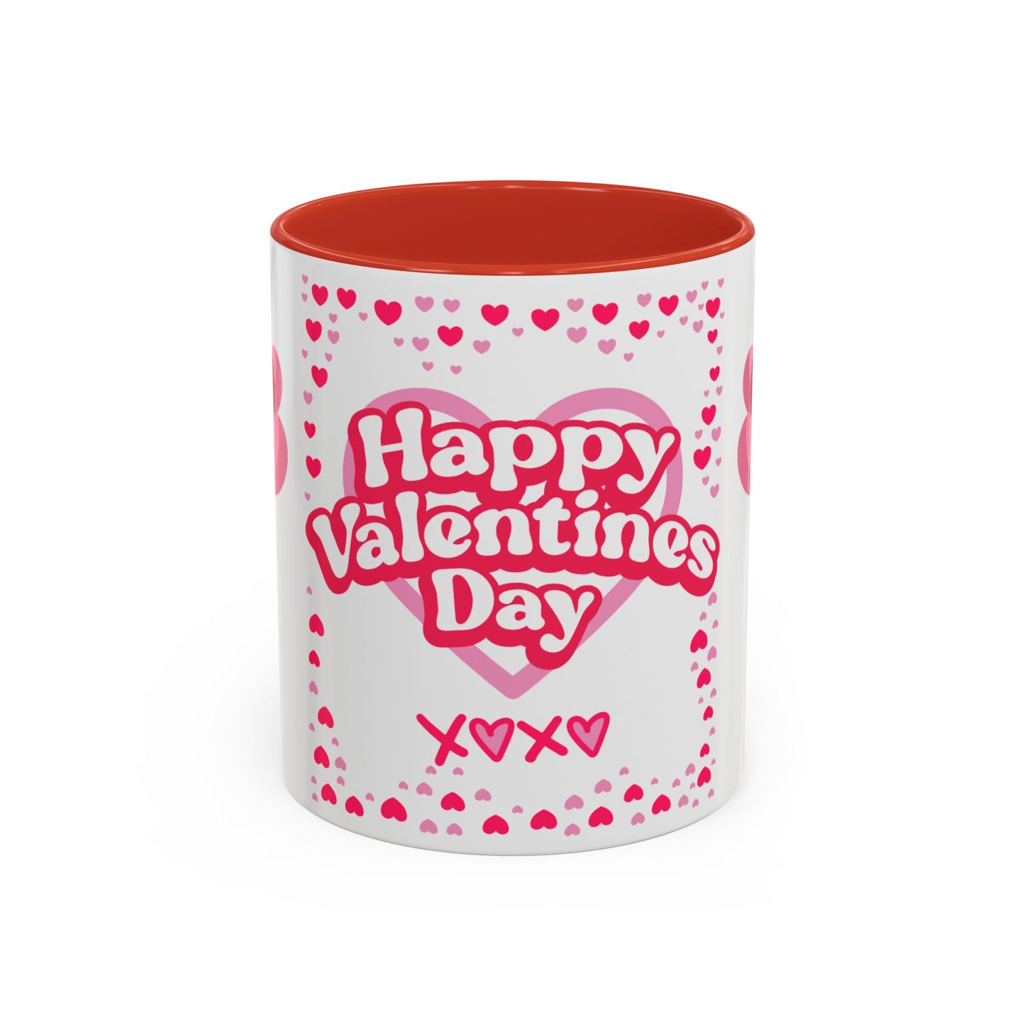 Happy Valentine’s Day Hearts Coffee Mug (11, 15oz)