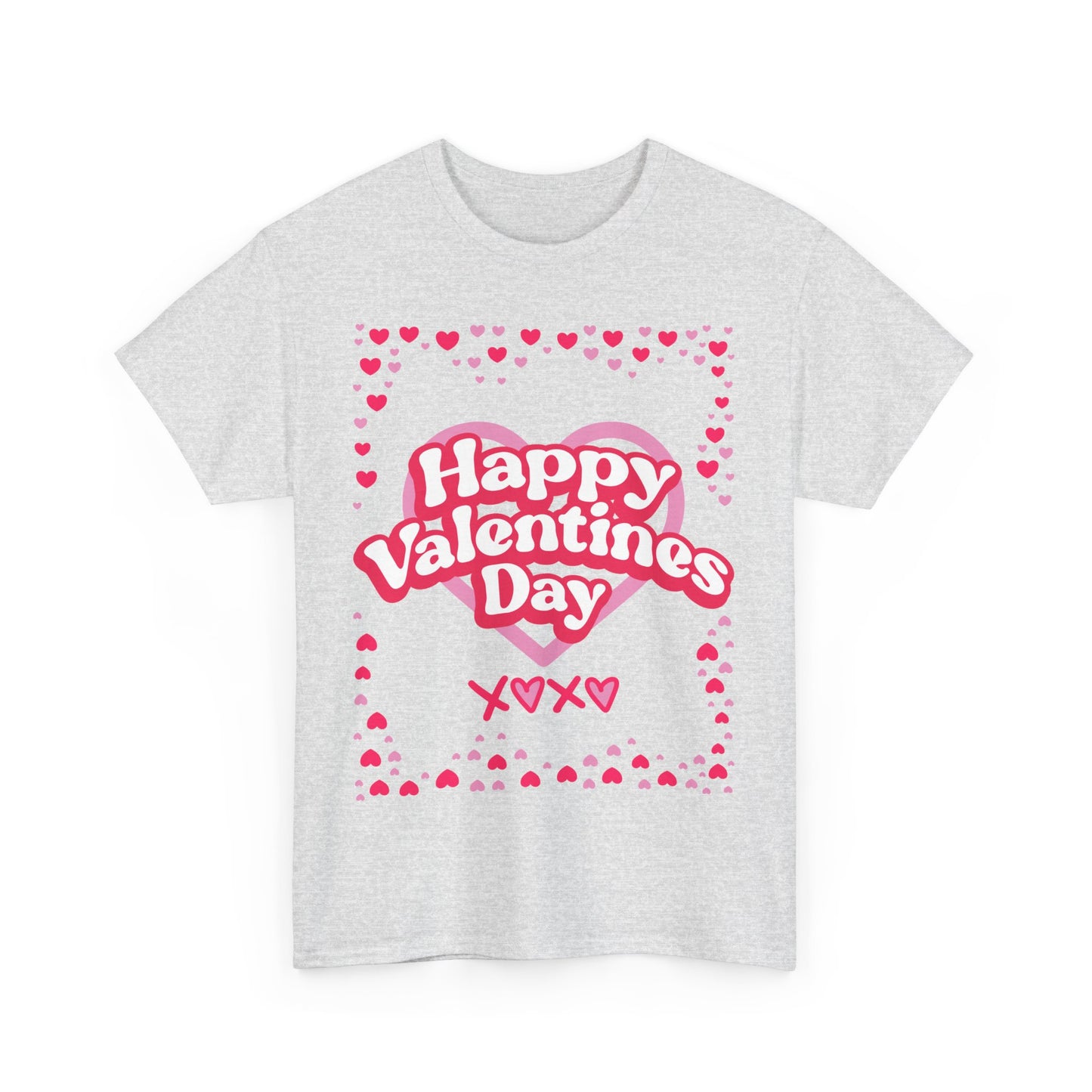 Happy Valentine’s Day Hearts Cotton Tee