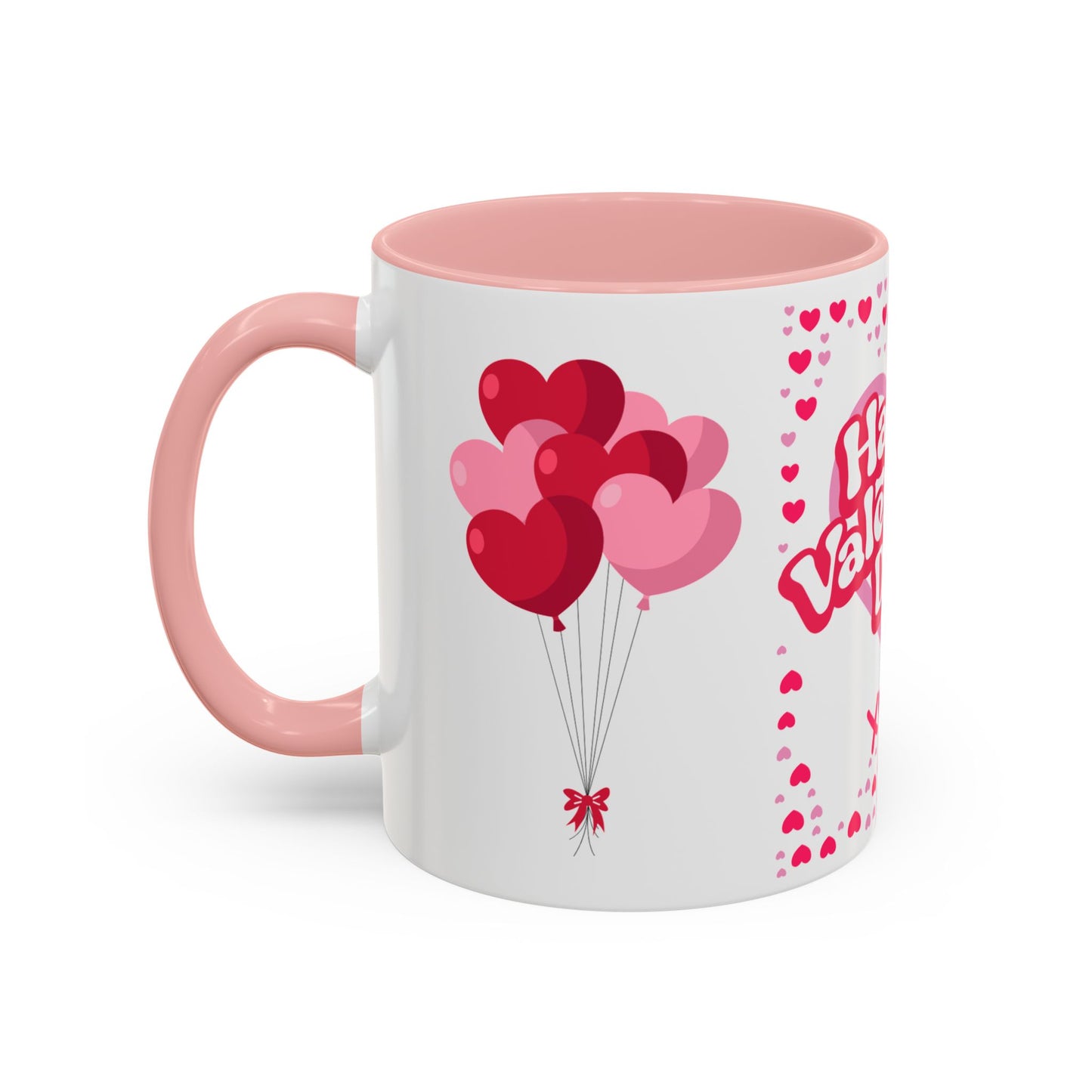 Happy Valentine’s Day Hearts Coffee Mug (11, 15oz)