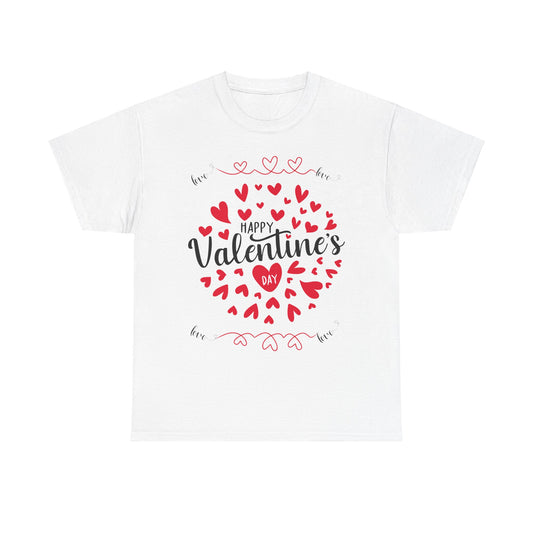 Happy Valentine’s Day Hearts Cotton Tee