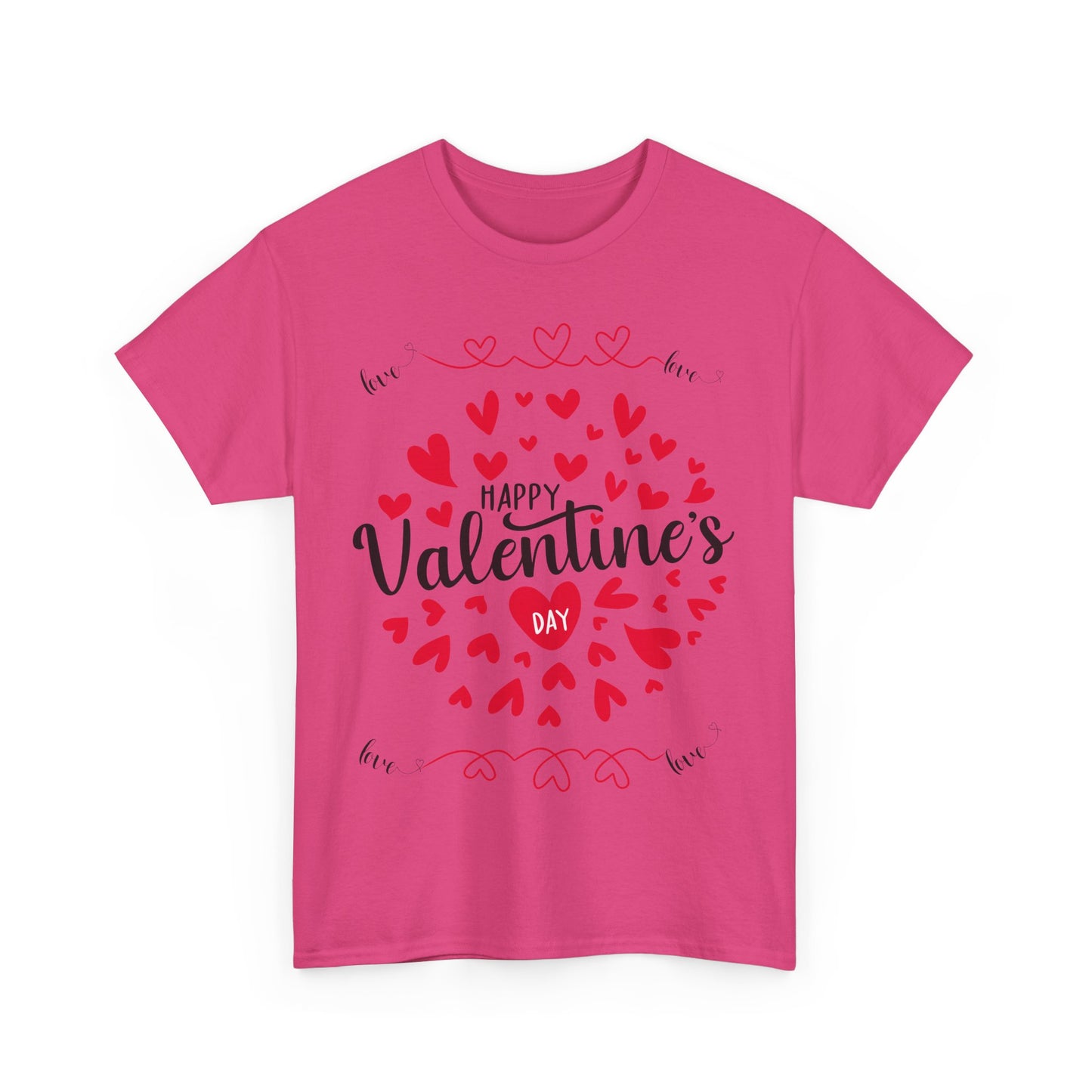 Happy Valentine’s Day Hearts Cotton Tee