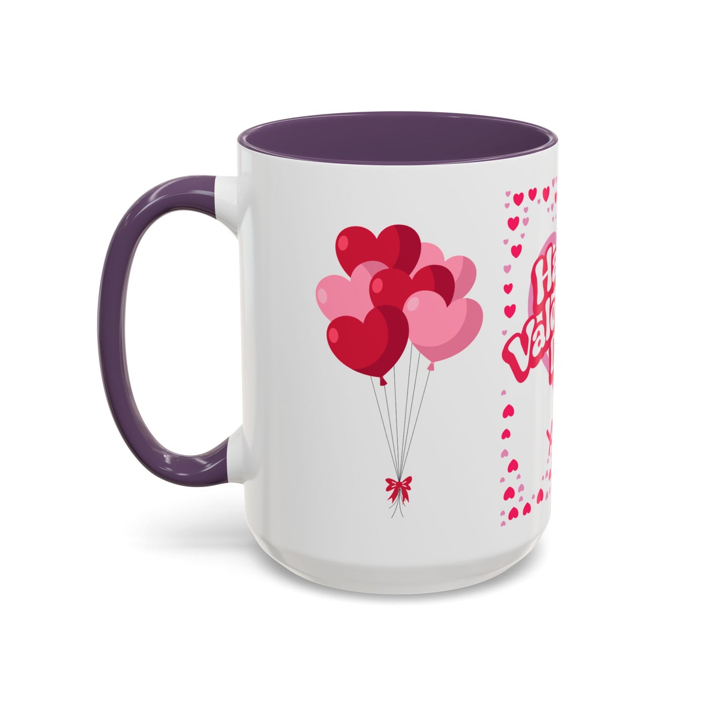 Happy Valentine’s Day Hearts Coffee Mug (11, 15oz)