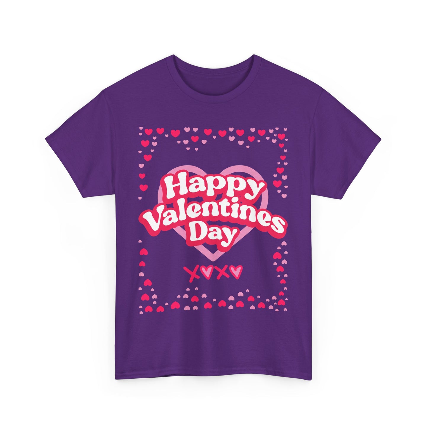 Happy Valentine’s Day Hearts Cotton Tee