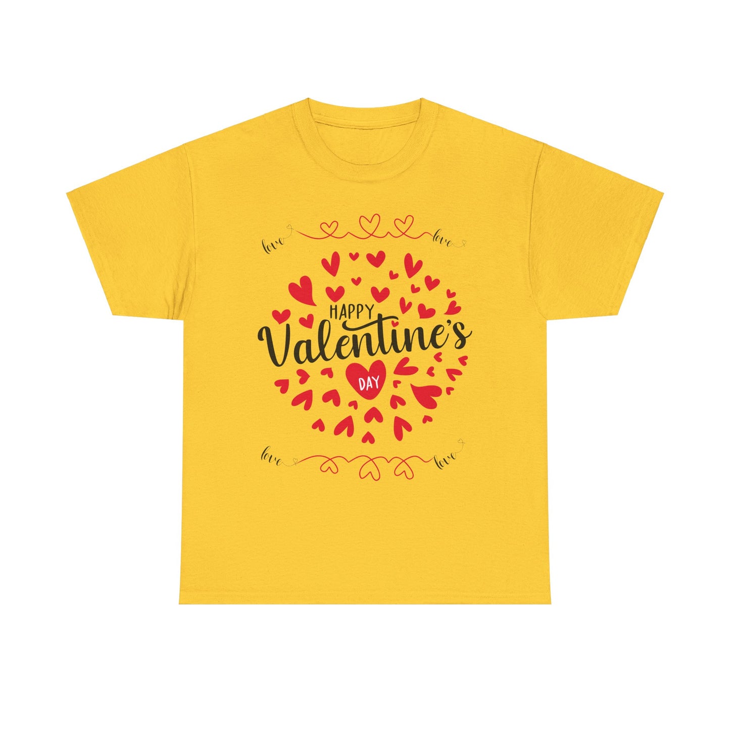 Happy Valentine’s Day Hearts Cotton Tee