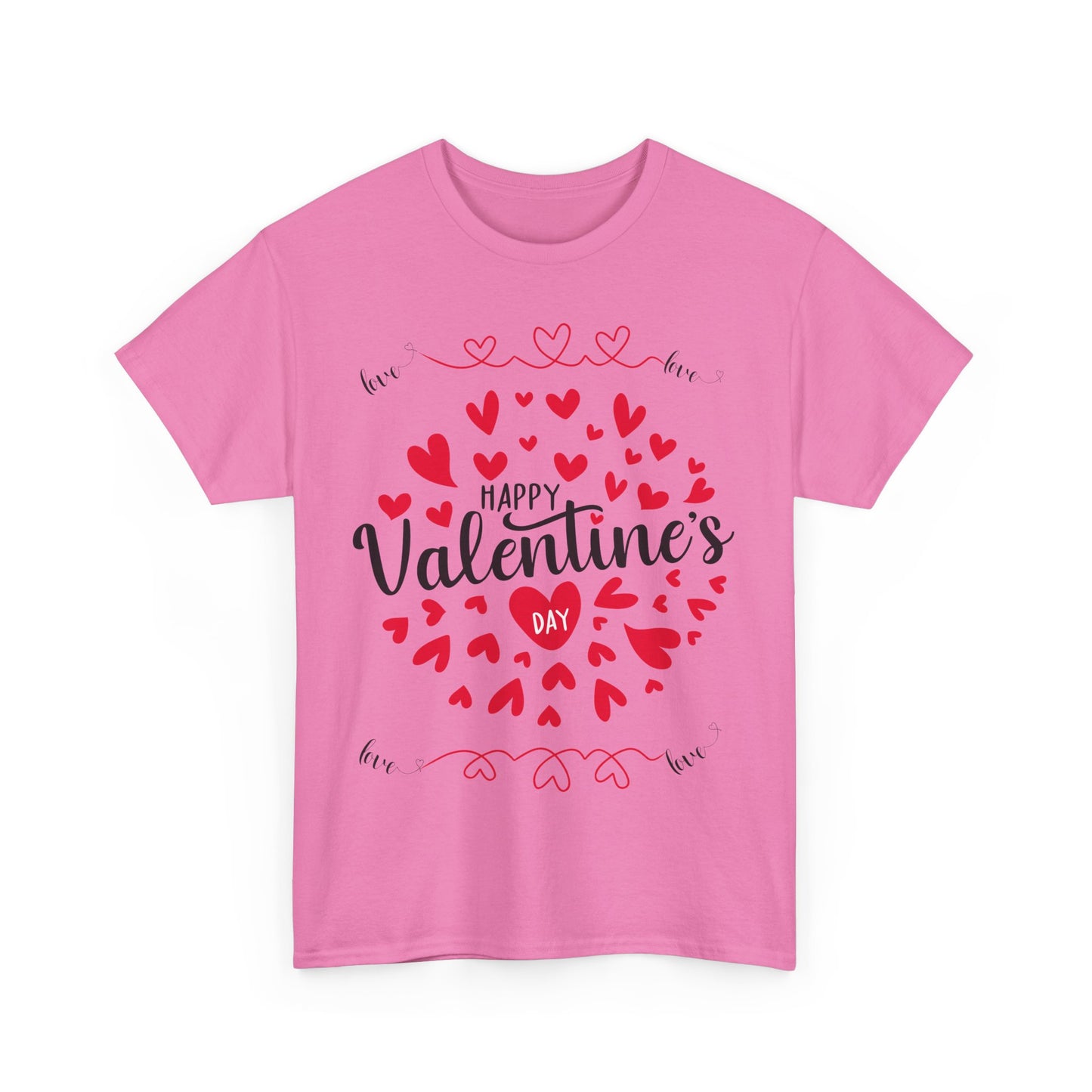 Happy Valentine’s Day Hearts Cotton Tee