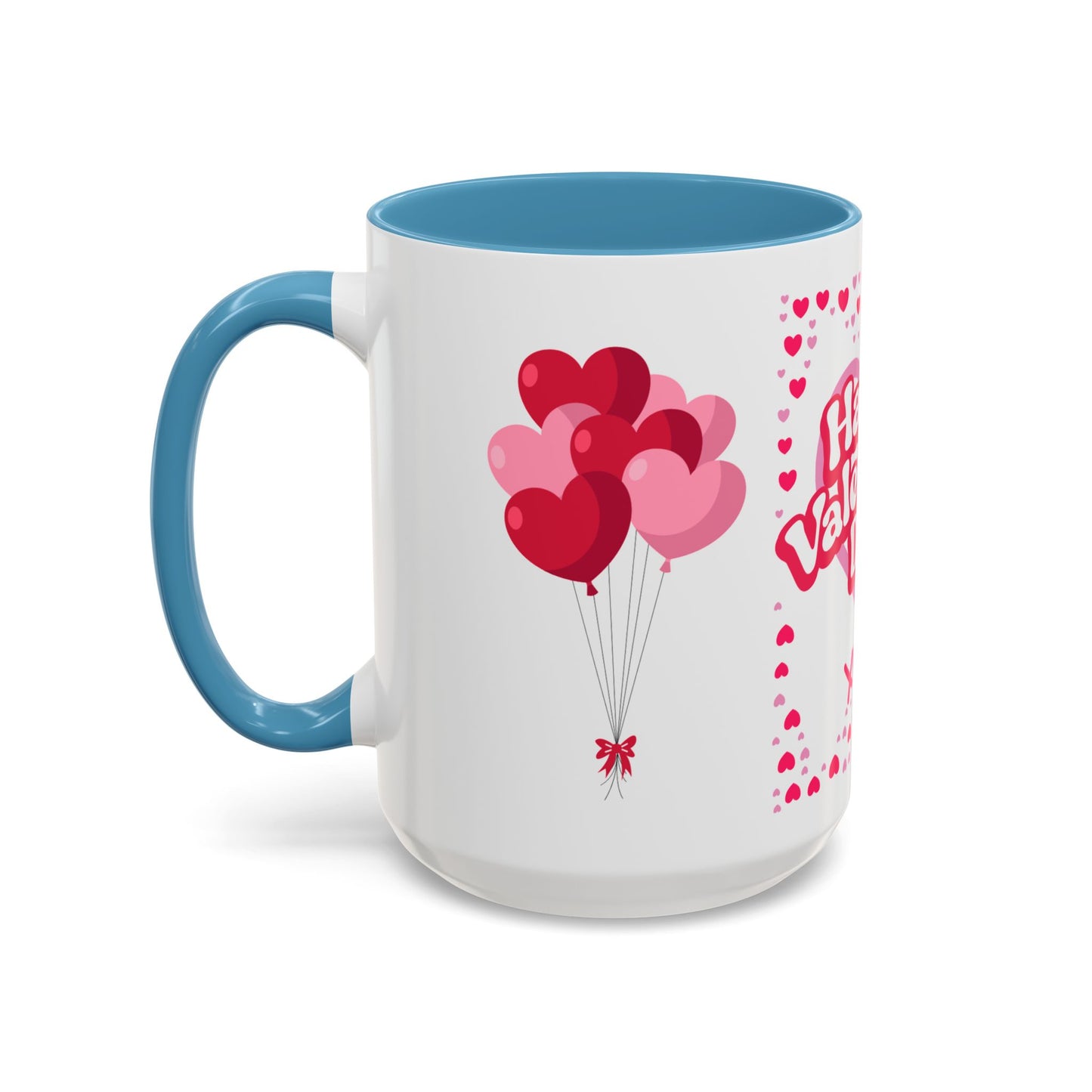 Happy Valentine’s Day Hearts Coffee Mug (11, 15oz)