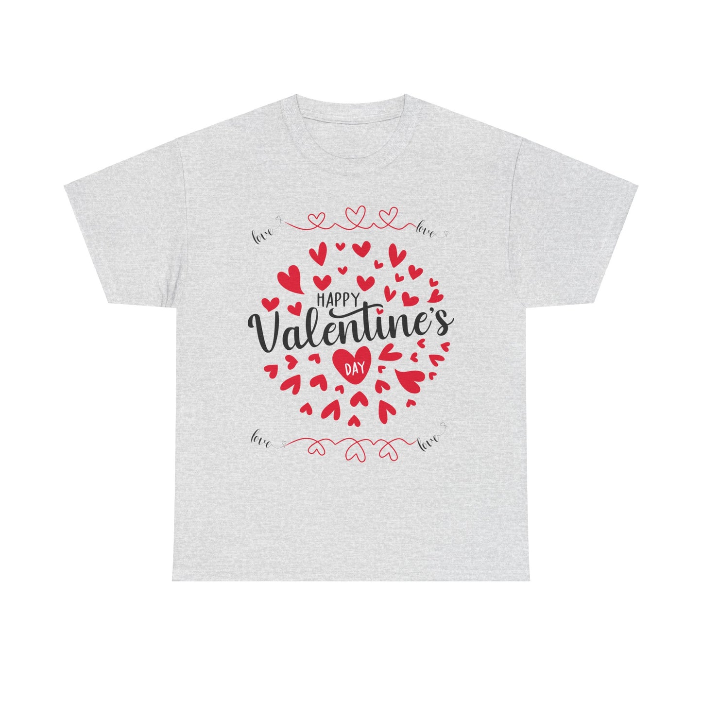 Happy Valentine’s Day Hearts Cotton Tee