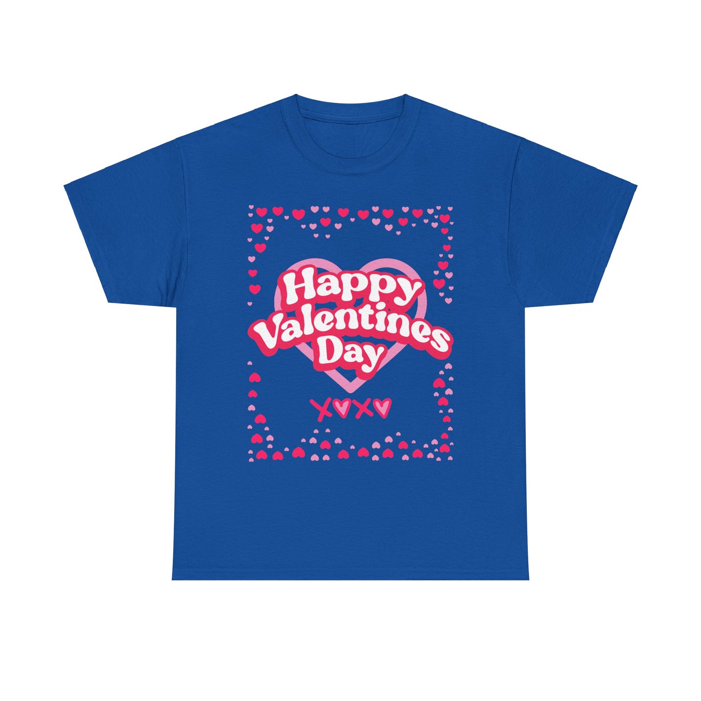 Happy Valentine’s Day Hearts Cotton Tee