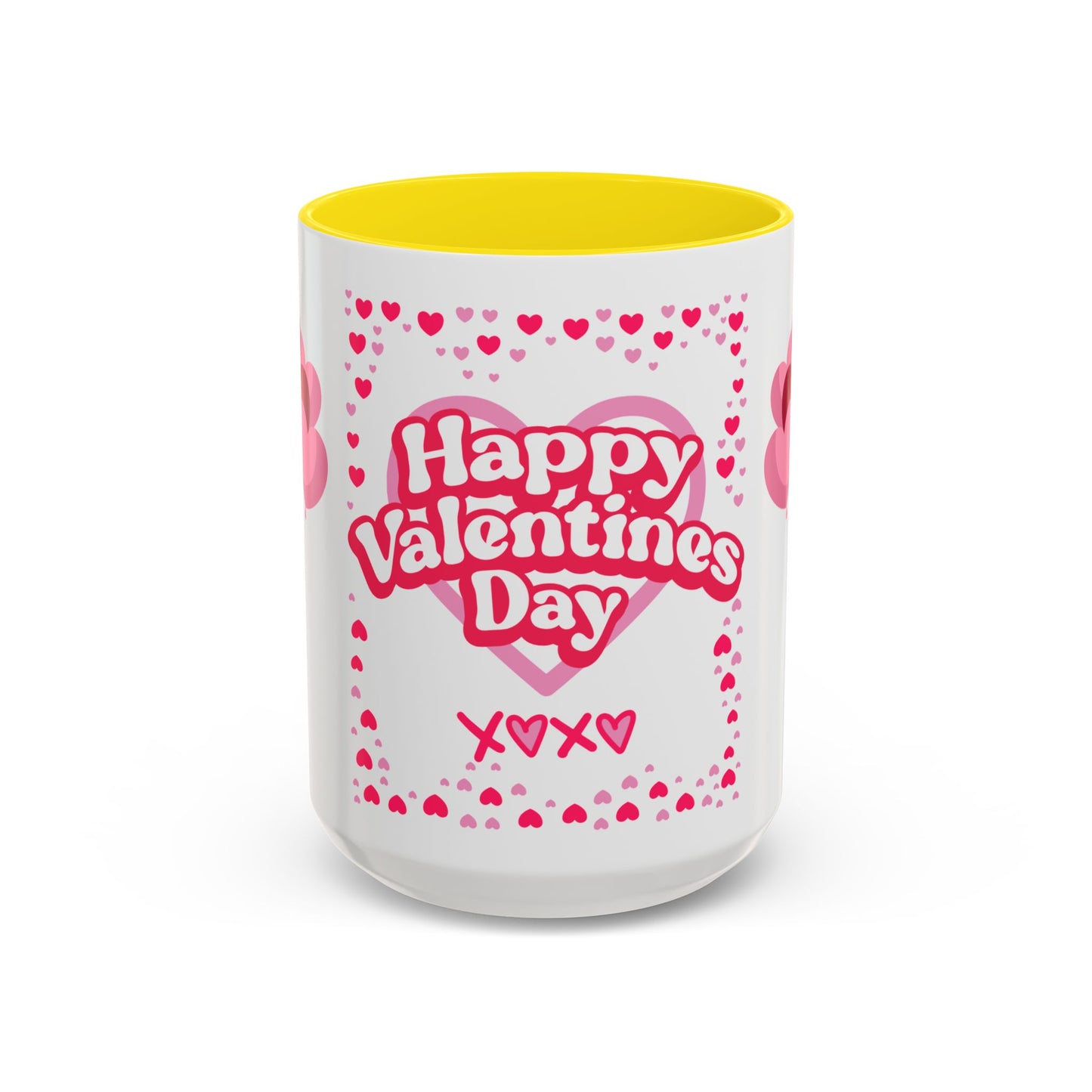 Happy Valentine’s Day Hearts Coffee Mug (11, 15oz)