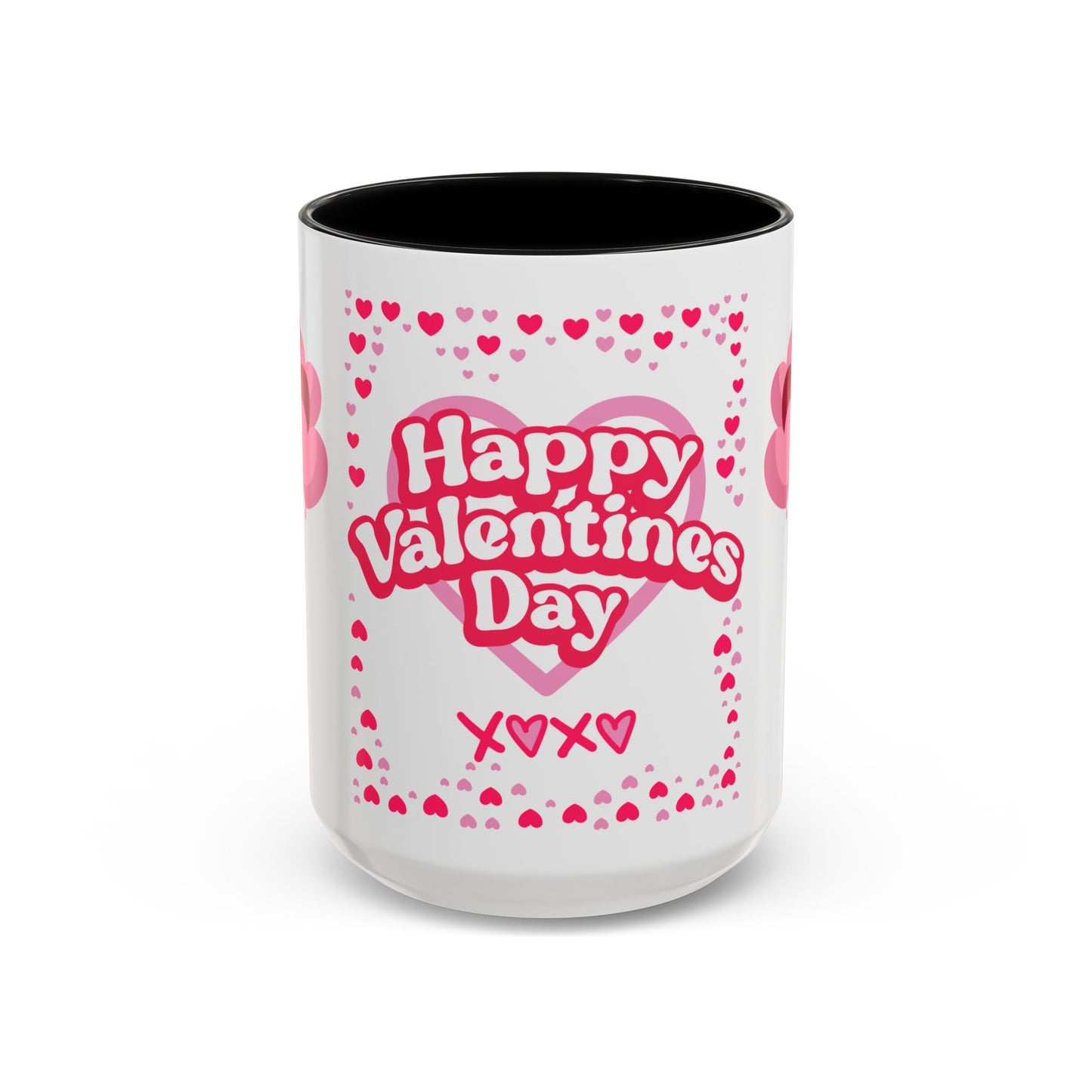 Happy Valentine’s Day Hearts Coffee Mug (11, 15oz)