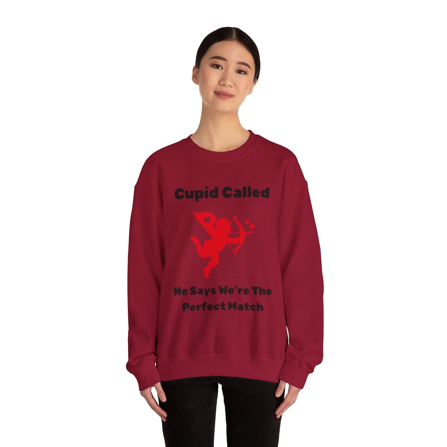 Cupid Called (red) Crewneck Sweatshirt